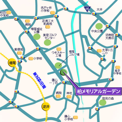 柏メモリアルガーデン 霊園地図 霊園・墓石の須藤石材