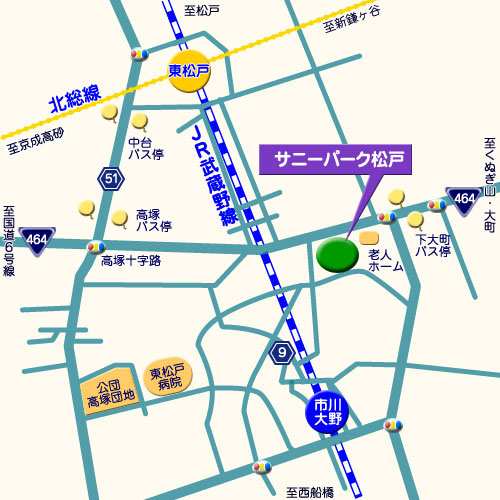 サニーパーク松戸　霊園地図　霊園・墓石の須藤石材